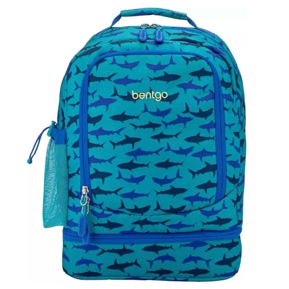 Bentgo Kids Shark 2-in-1 Backpack With Insulated Lunch Compartment - Picture 1 of 16